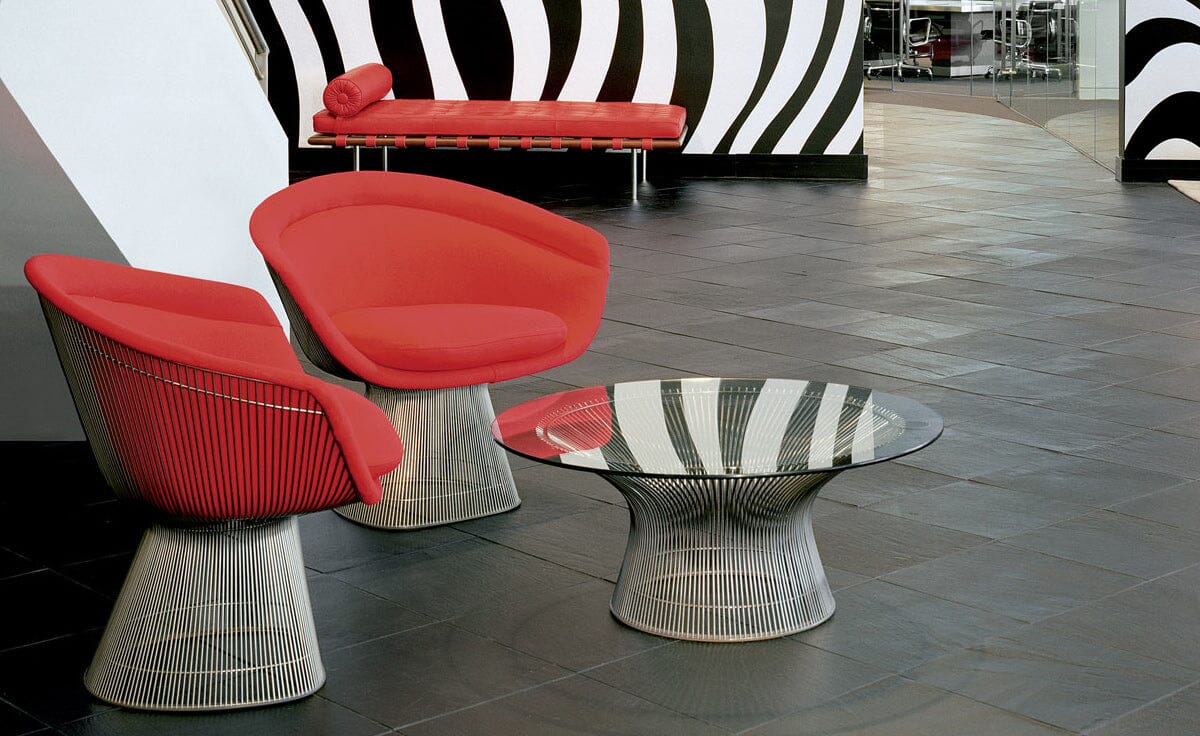 Platner Nickel 36&quot; Coffee Table Coffee Tables Knoll 