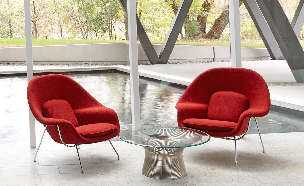 Platner Nickel 42" Coffee Table Coffee Tables Knoll 