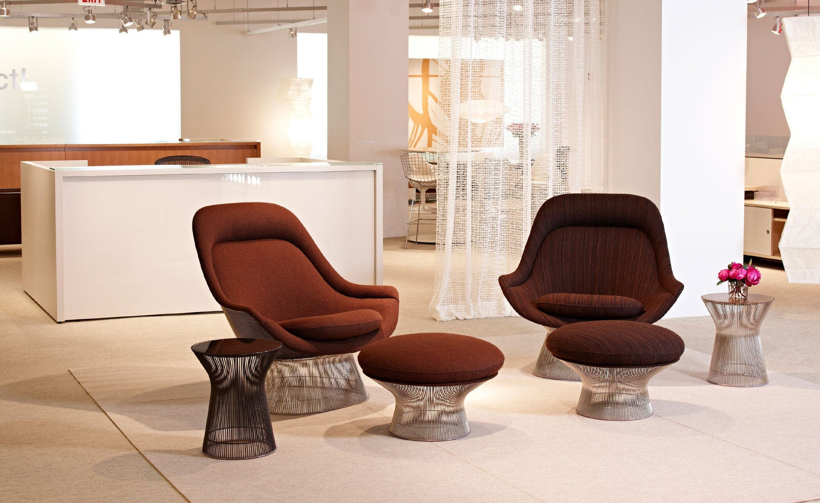 Platner Ottoman ottomans Knoll 