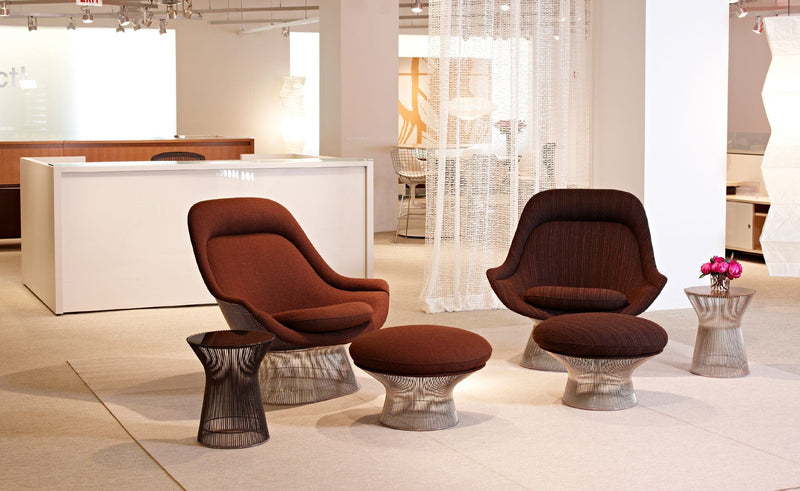 Platner Polished Nickel Easy Chair lounge chair Knoll 