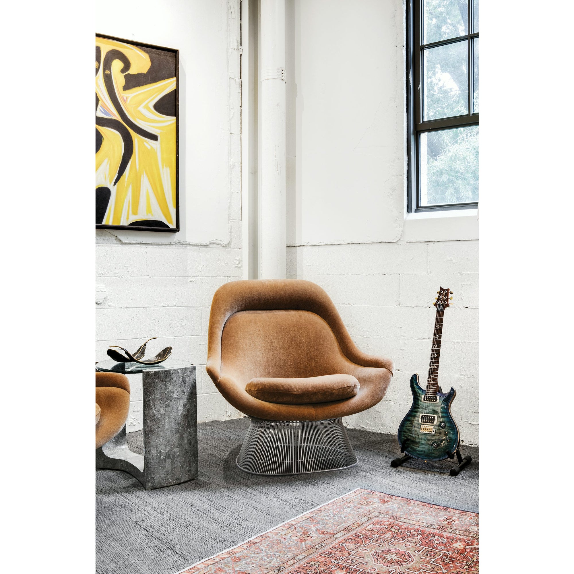 Platner Polished Nickel Easy Chair