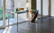 Saarinen Executive Plastic Back Chair With Tubular Legs Side/Dining Knoll 