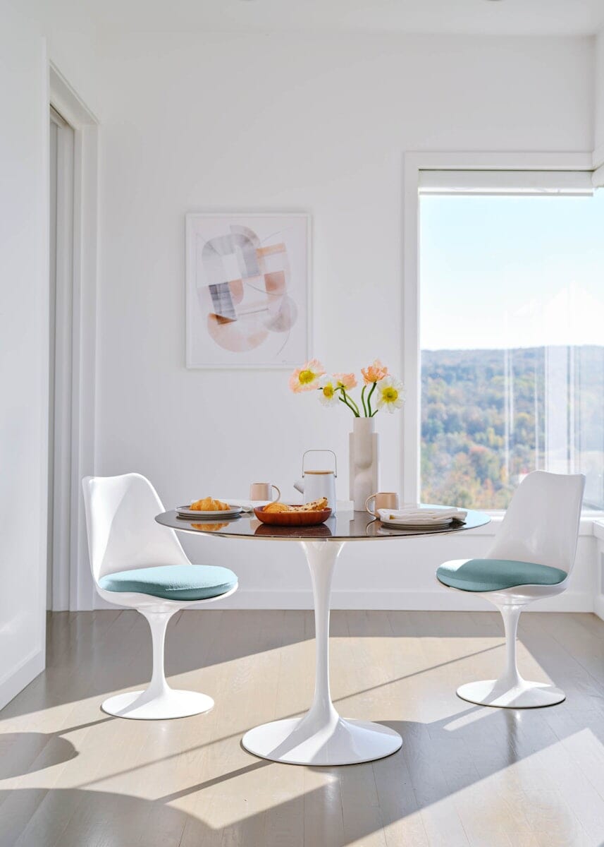 Saarinen Tulip Armless Chair Side/Dining Knoll 