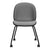 Beetle Meeting Chair 4 Legs with Castors - Front Upholstered