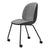 Beetle Meeting Chair 4 Legs with Castors - Front Upholstered