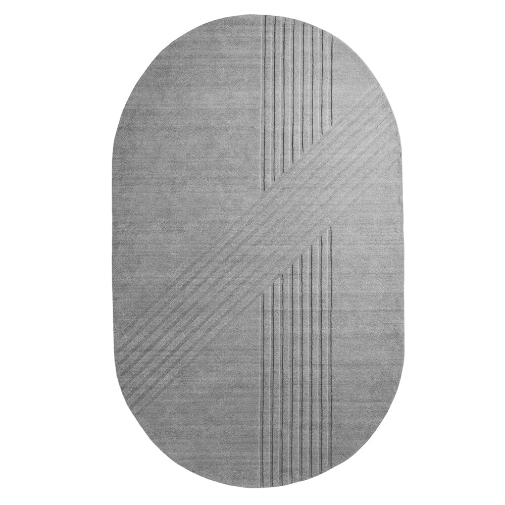 Kyoto Oval Rug Accessories Woud Grey 