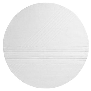 Kyoto Round Rug Accessories Woud Large - 98.4" Off White 