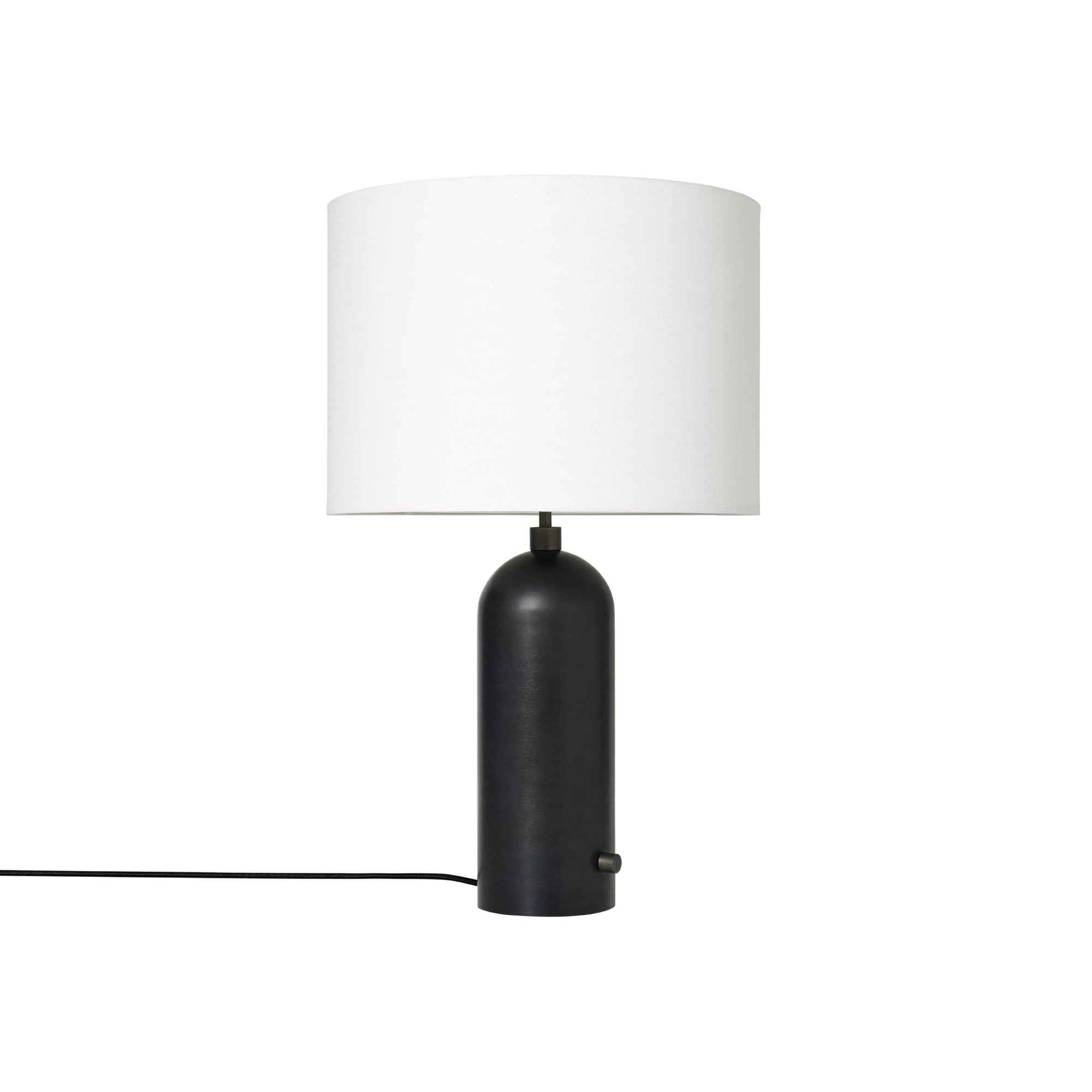 Gravity Table Lamp Table Lamps Gubi Blackened Steel White shade Large