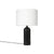 Gravity Table Lamp Table Lamps Gubi Black Marble White shade Large