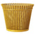 Mategot Flower Pot bowls Gubi 8.3" Dia x 6.7" H Mustard Gold 