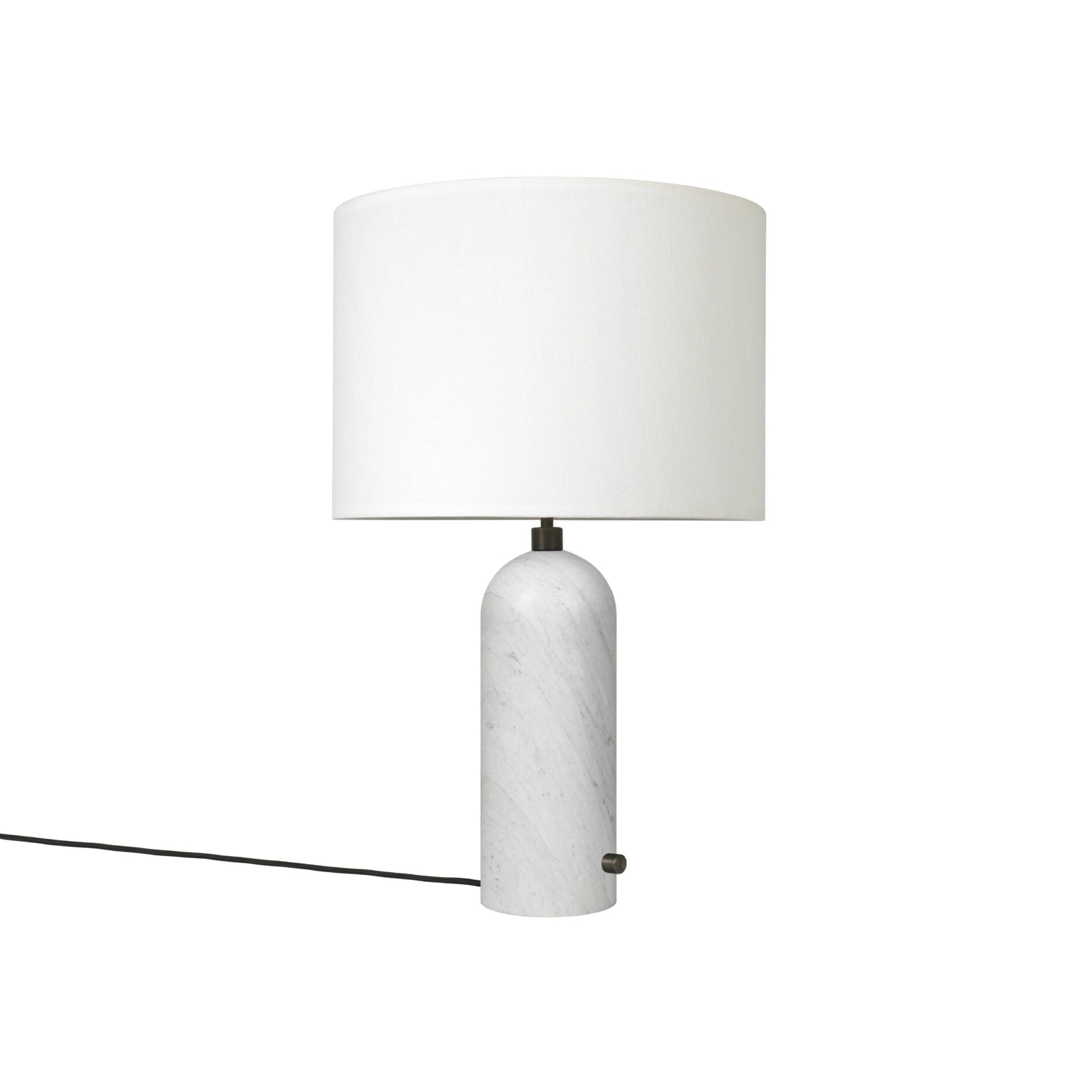 Gravity Table Lamp Table Lamps Gubi White Marble White shade Large