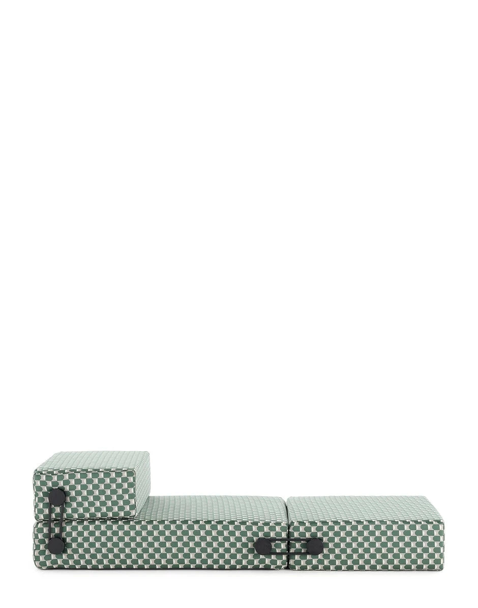 Trix Outdoor Lounge Armchair Kartell Liberty obi check - sage 