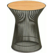 Platner Side Table side/end table Knoll Metallic Bronze Light Oak 
