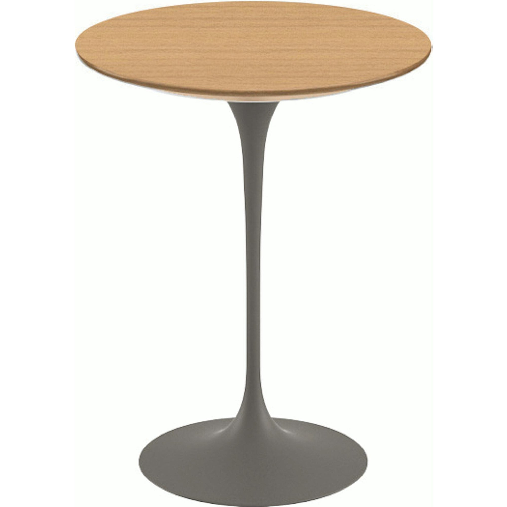 Saarinen Side Table - 16" Round side/end table Knoll Grey Light Oak 