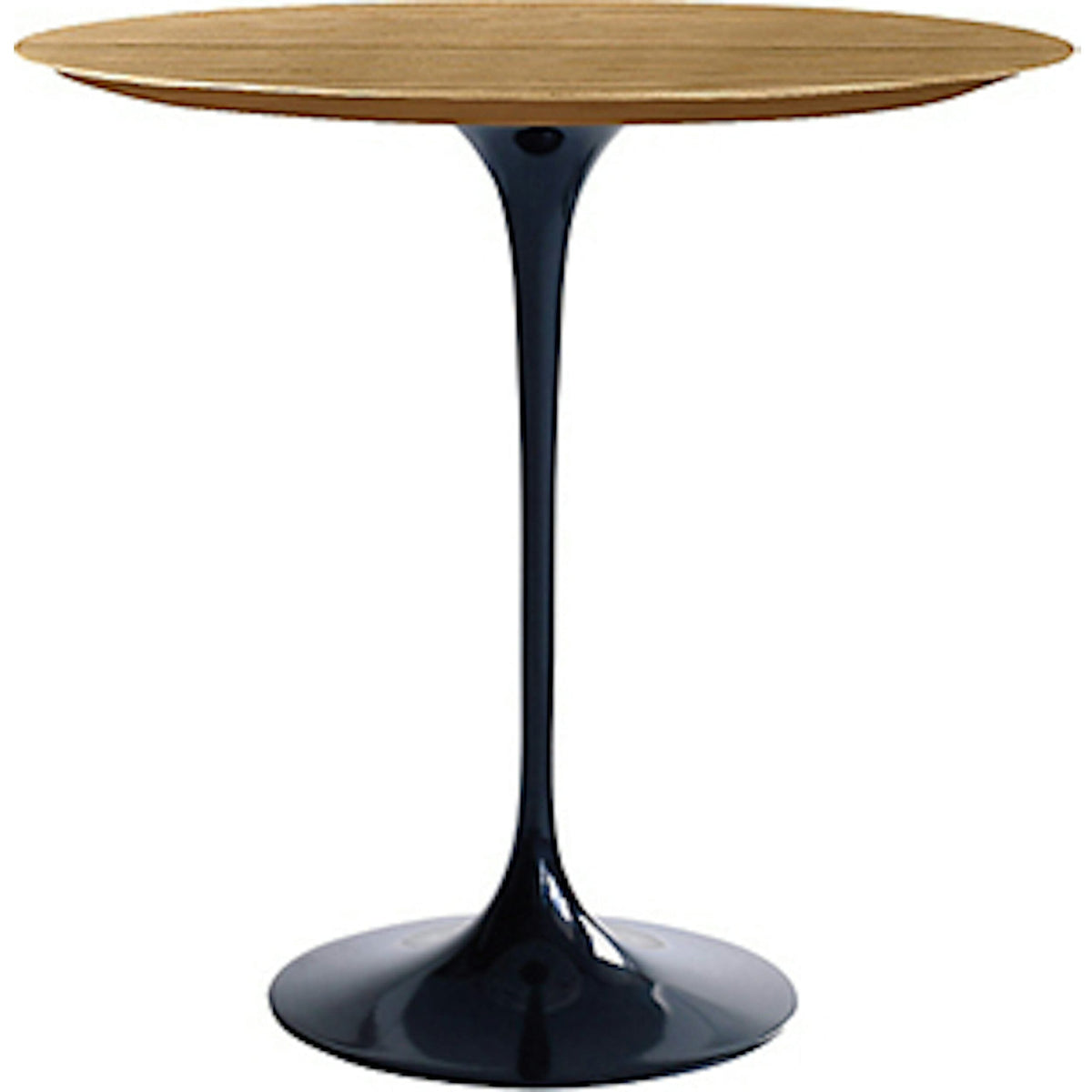 Saarinen Side Table - 20” Round side/end table Knoll Black Light Oak 