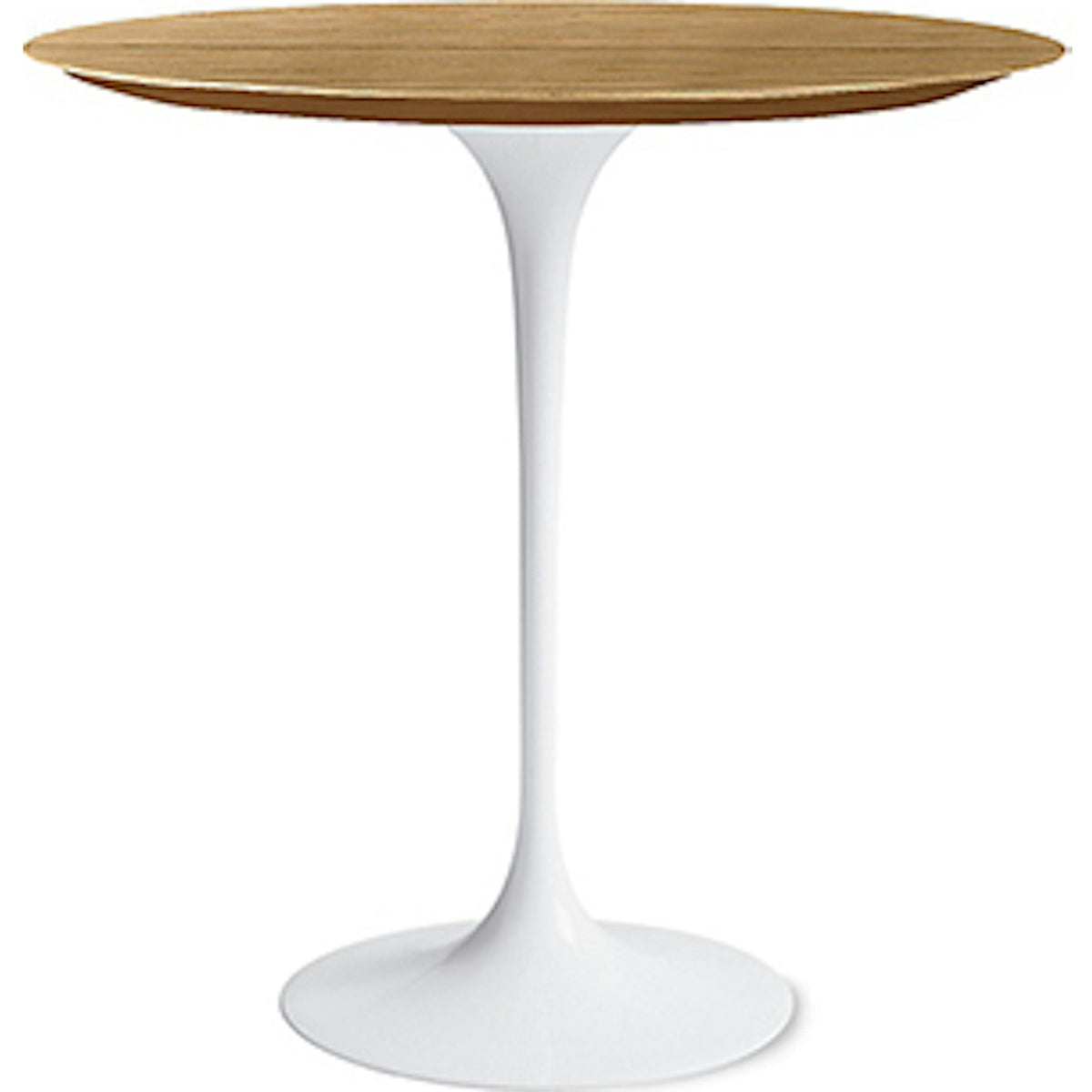 Saarinen Side Table - 20” Round side/end table Knoll White Light Oak 