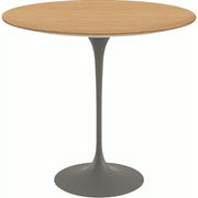 Saarinen Side Table - 22” Oval side/end table Knoll Grey Light Oak 