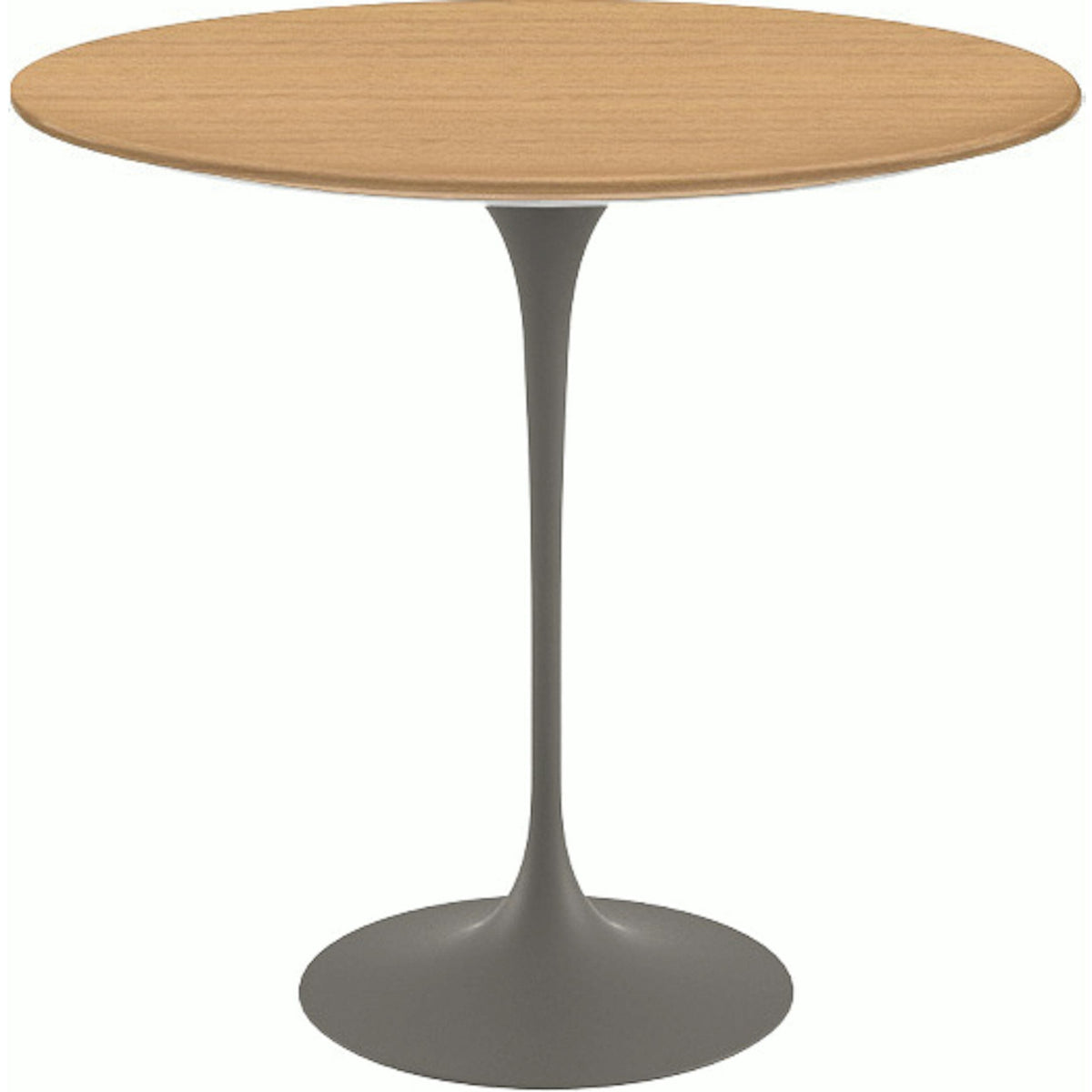Saarinen Side Table - 22” Oval side/end table Knoll Grey Light Oak 