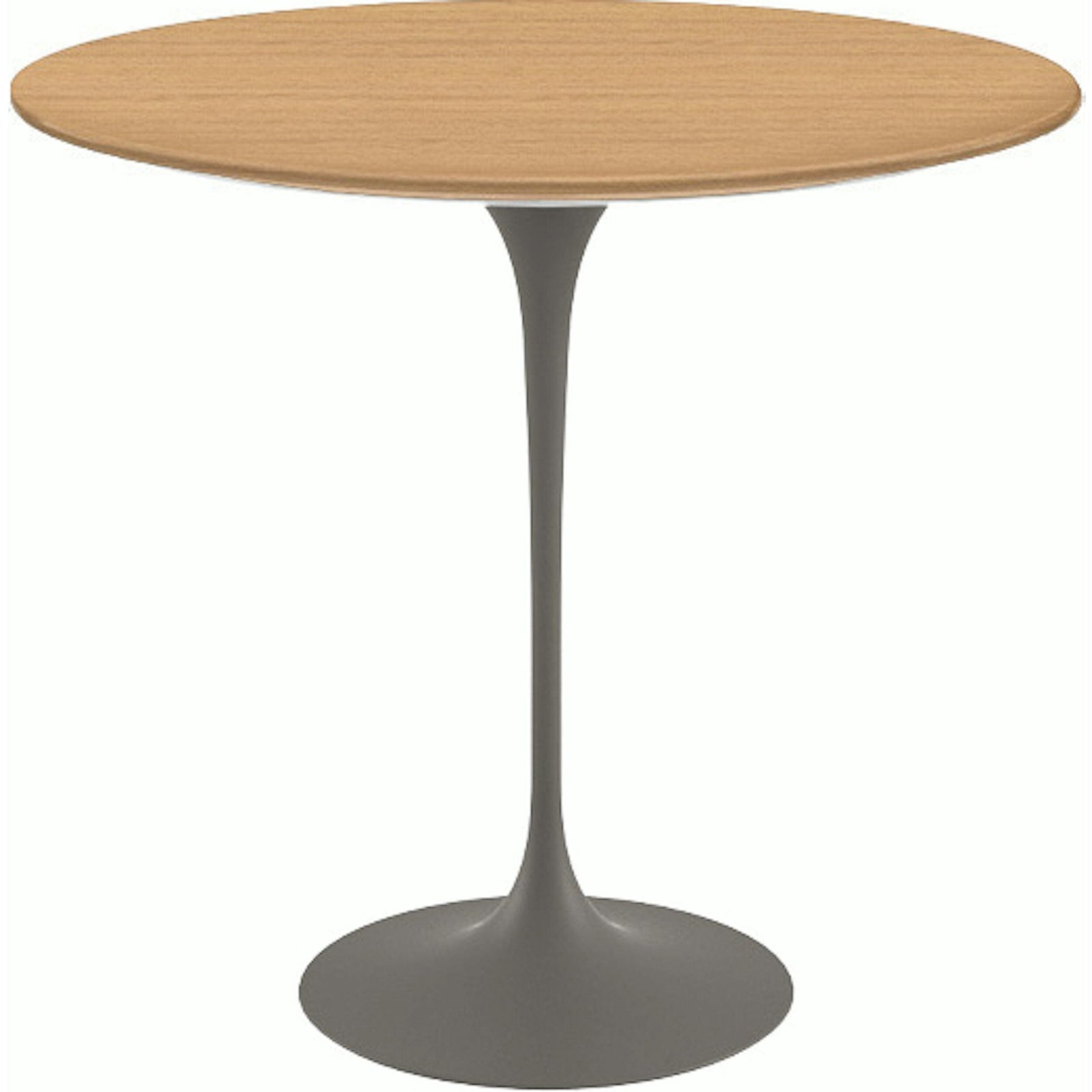 Saarinen Side Table - 22” Oval side/end table Knoll Grey Light Oak 