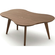 Risom Amoeba Coffee Table Coffee Tables Knoll Light Walnut/Light Walnut 