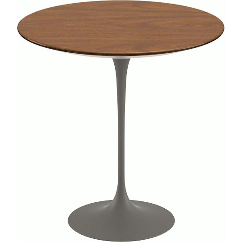 Saarinen Side Table - 20” Round side/end table Knoll Grey Light Walnut 
