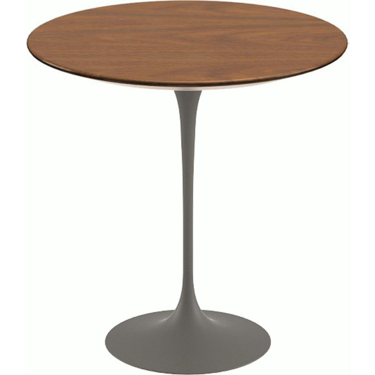 Saarinen Side Table - 20” Round side/end table Knoll Grey Light Walnut 