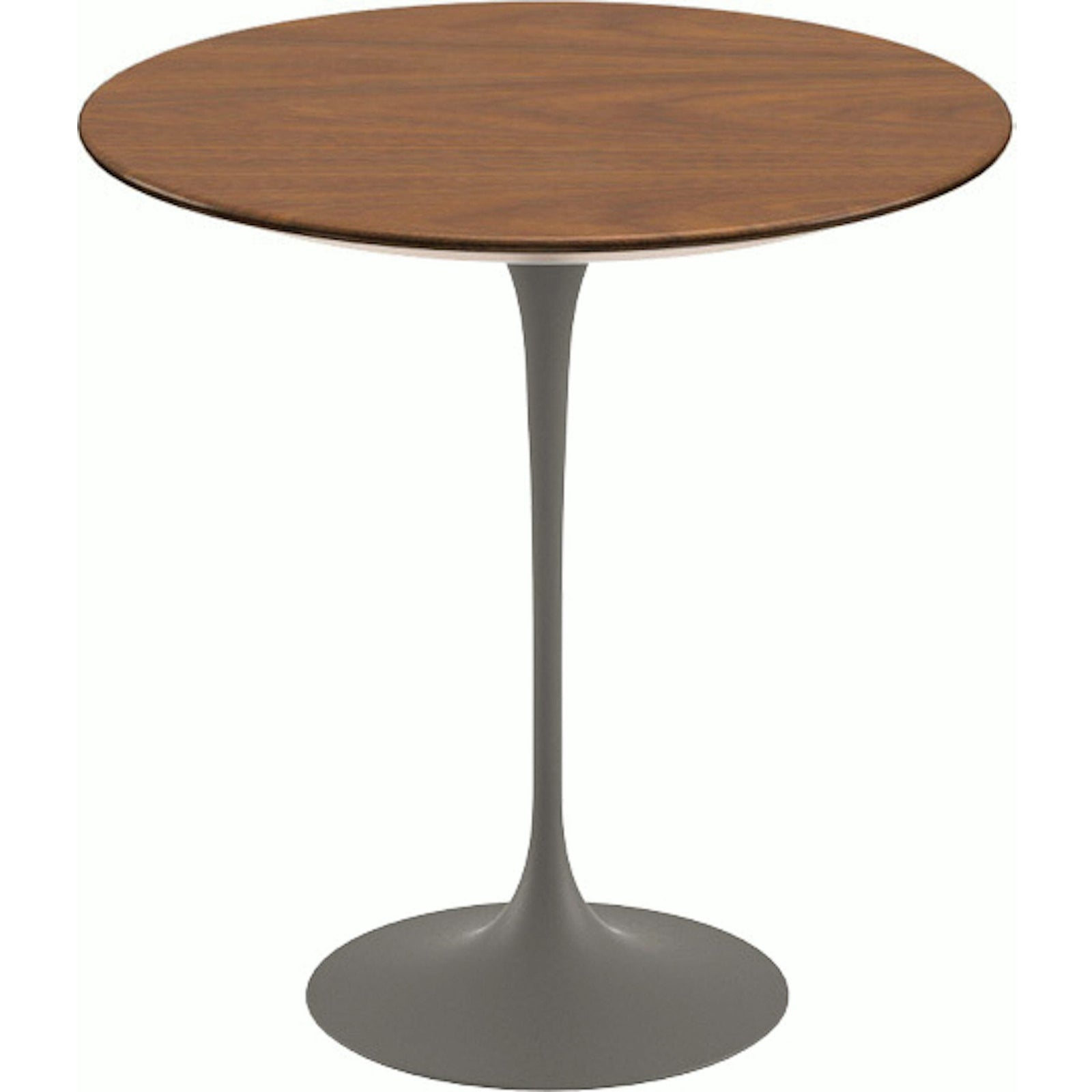 Saarinen Side Table - 20” Round side/end table Knoll Grey Light Walnut 