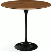 Saarinen Side Table - 22” Oval side/end table Knoll Black Light Walnut 
