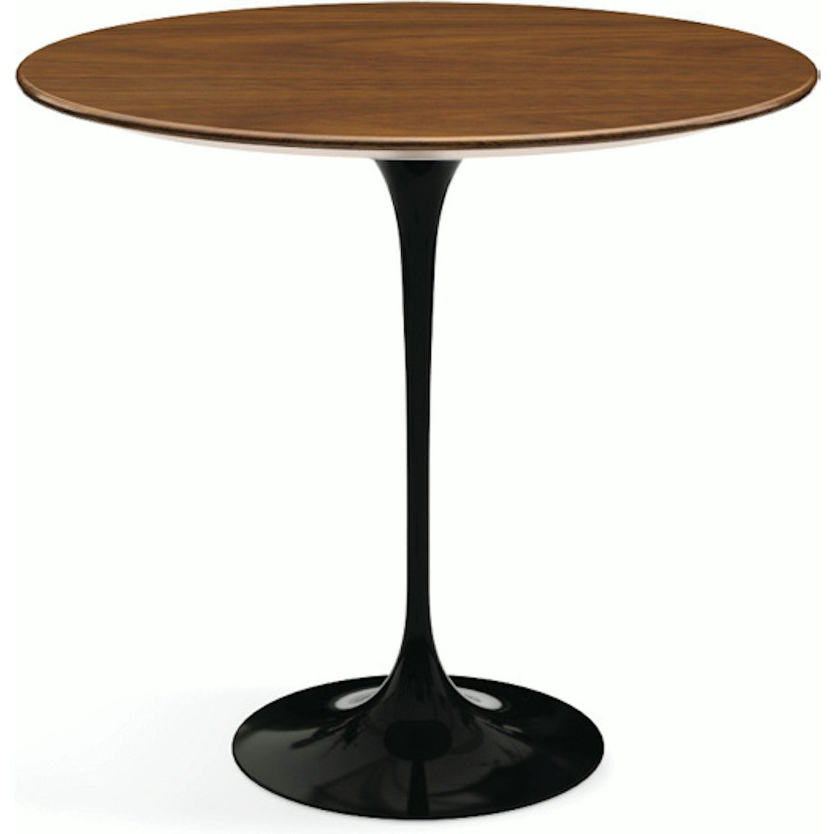 Saarinen Side Table - 22” Oval side/end table Knoll Black Light Walnut 