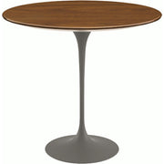 Saarinen Side Table - 22” Oval side/end table Knoll Grey Light Walnut 