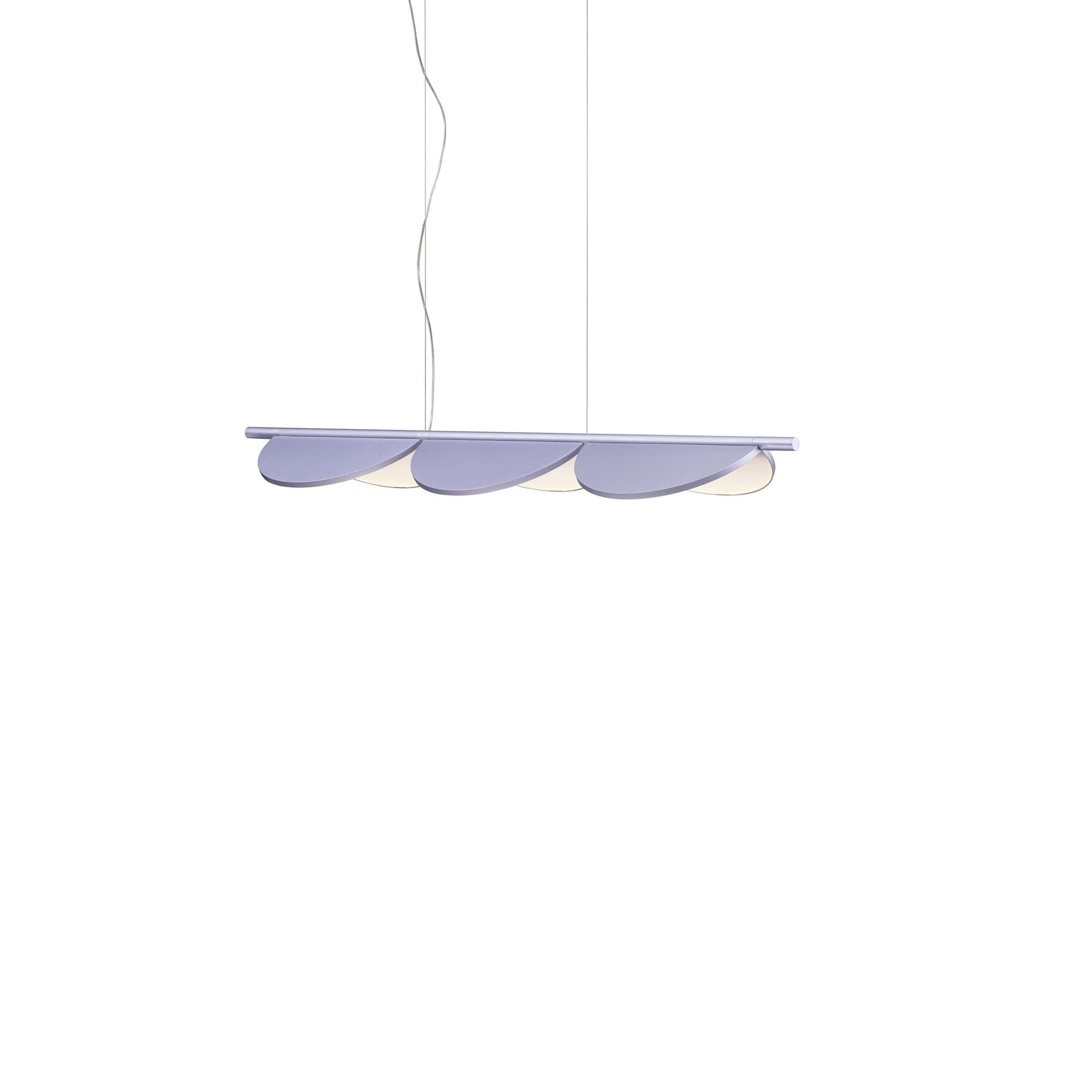 Almendra Linear Pendant Pendant Lights Flos Lilac Metallized 3 With Primer