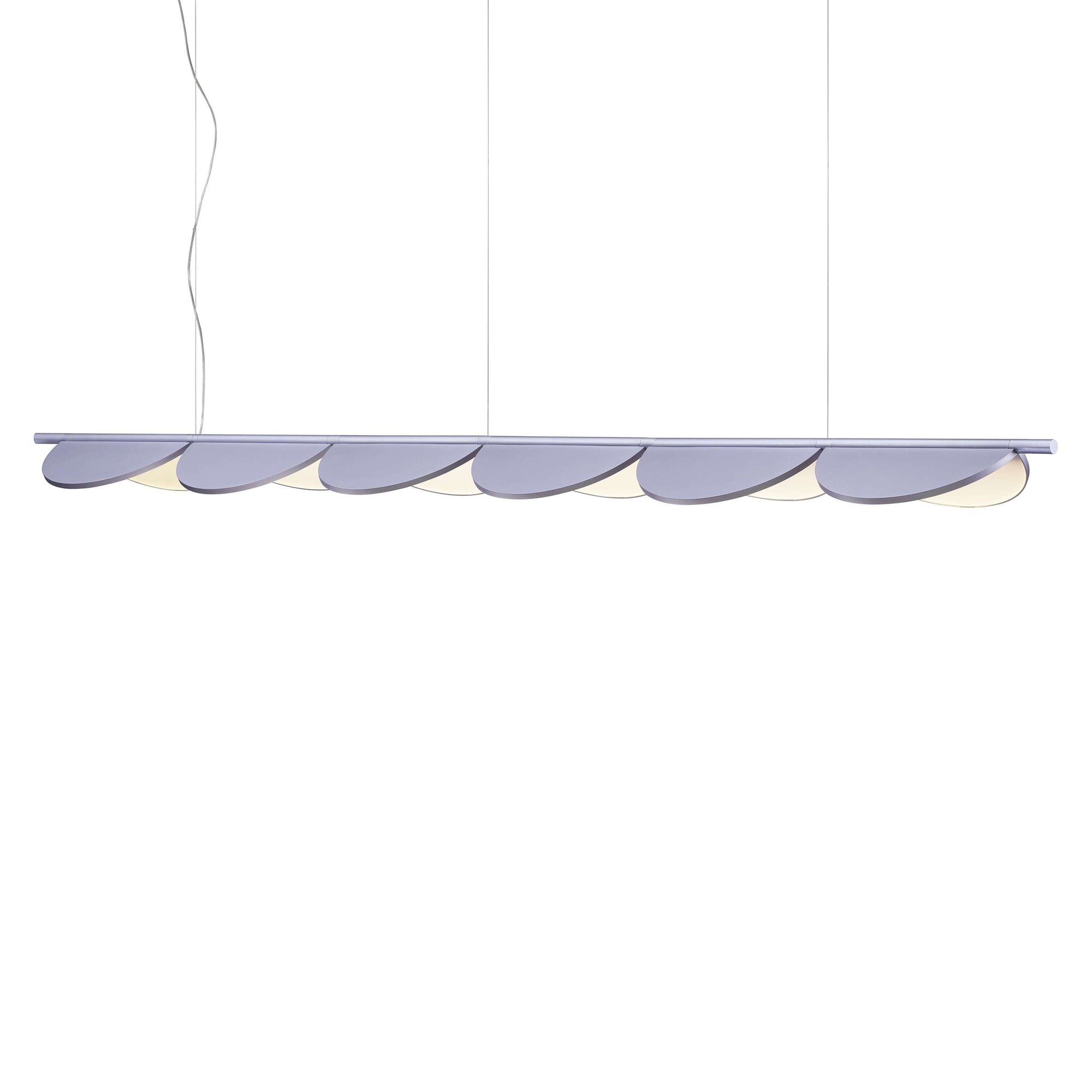 Almendra Linear Pendant Pendant Lights Flos Lilac Metallized 6 With Primer