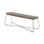 Lilium Bench Benches Skagerak by Fritz Hansen Charcoal 