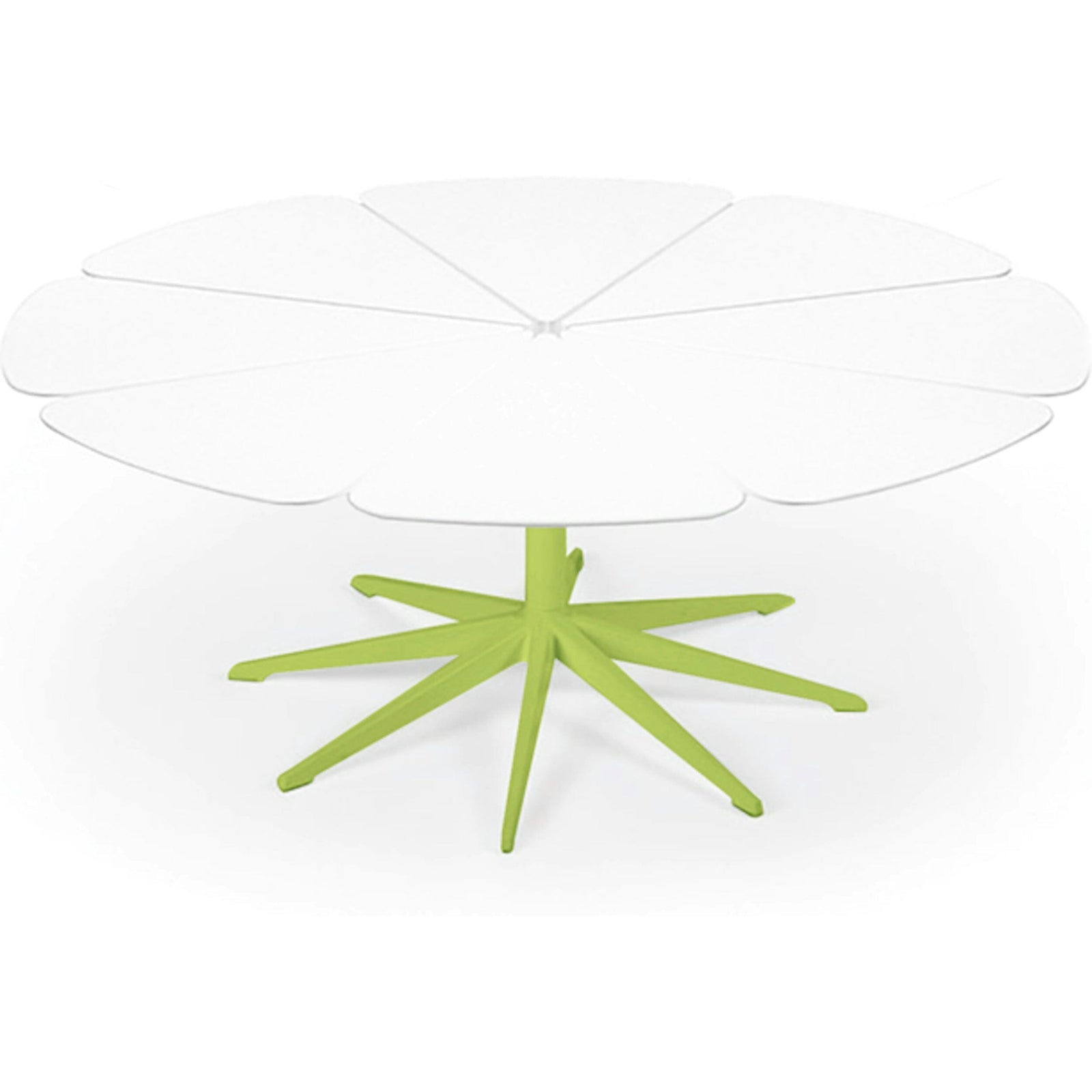 Richard Schultz Petal Coffee Table Coffee Tables Knoll White Petals Lime Green 