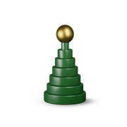 Kay Bojesen Christmas Tree, Green (5.3 in)