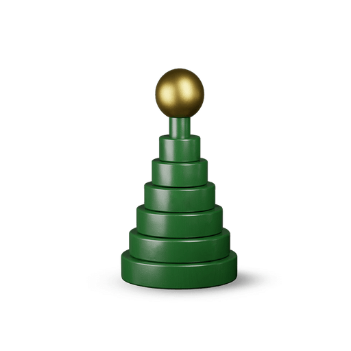 Kay Bojesen Christmas Tree, Green (5.3 in)