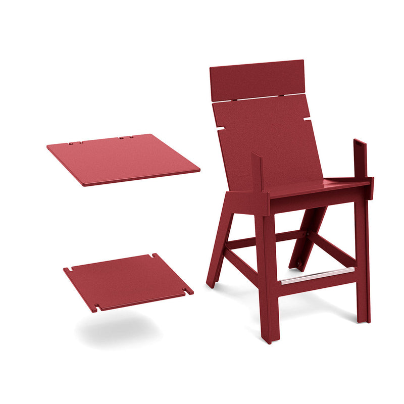 Loll Designs Lollygagger Hi-Rise Armless Chair with Bridge — manufacturer product image 14