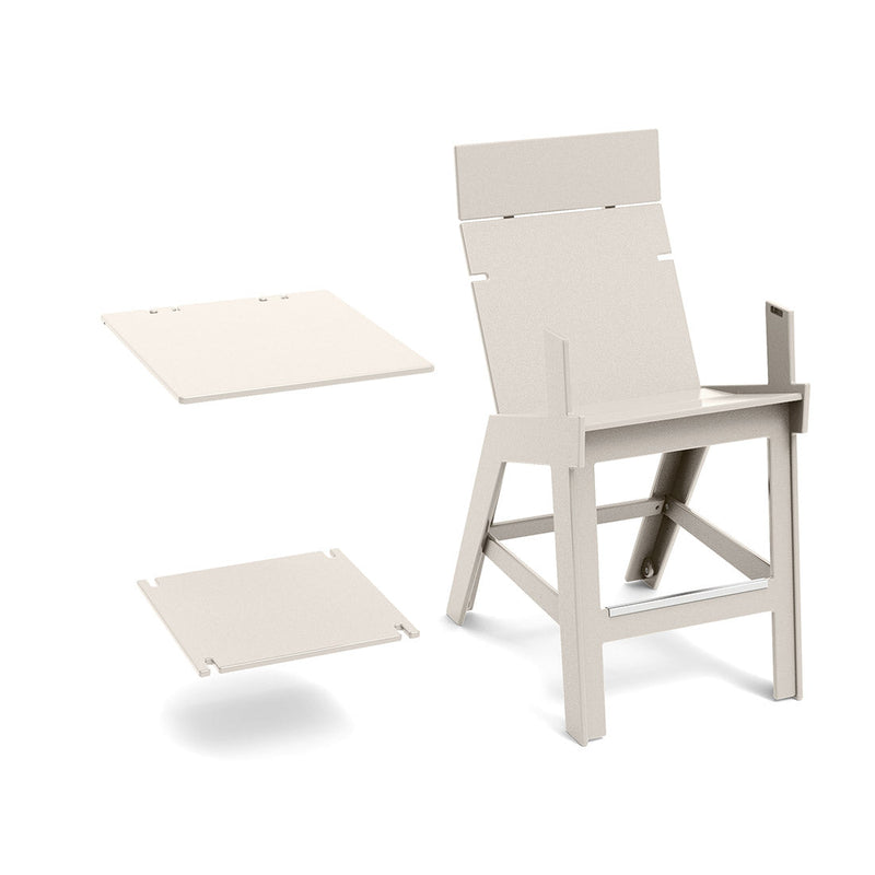 Loll Designs Lollygagger Hi-Rise Armless Chair with Bridge — manufacturer product image 13