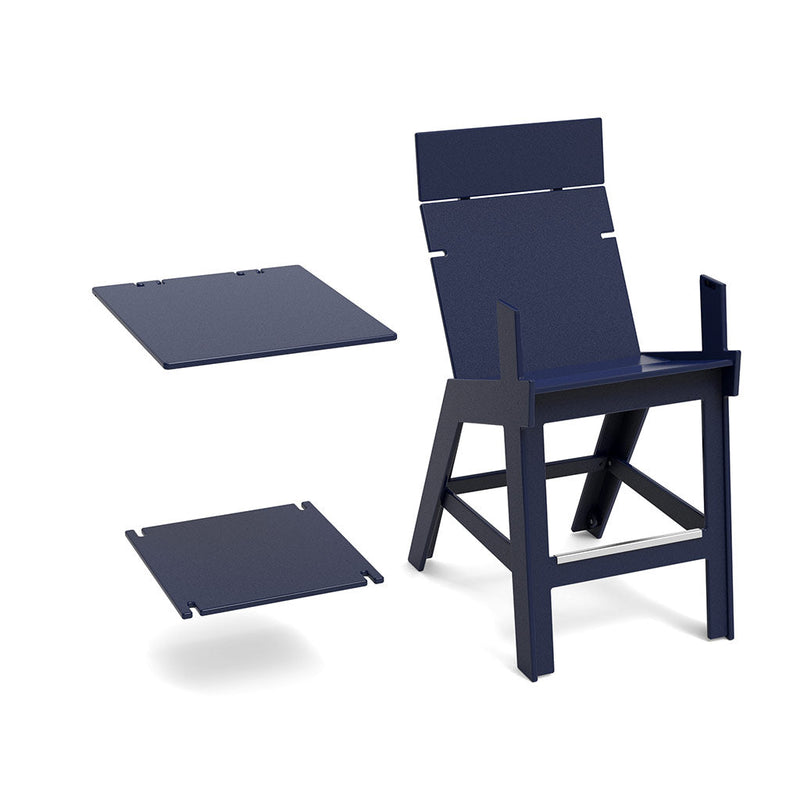 Loll Designs Lollygagger Hi-Rise Armless Chair with Bridge — manufacturer product image 7