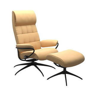 London High Back Recliner and Ottoman Office Chair Stressless 
