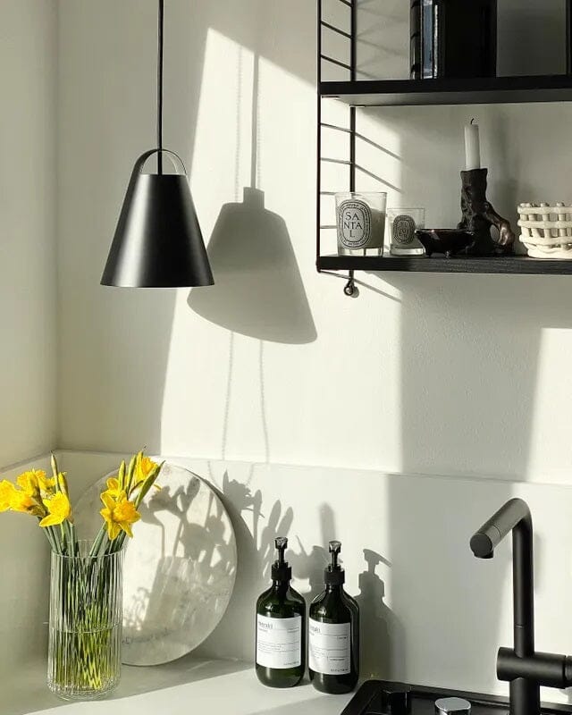 Above LED Pendant hanging lamps Louis Poulsen 