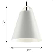 Above LED Pendant hanging lamps Louis Poulsen 