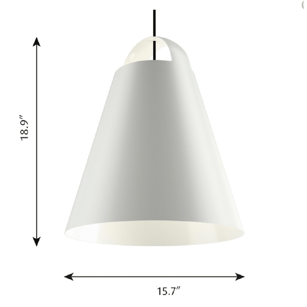 Above LED Pendant hanging lamps Louis Poulsen 