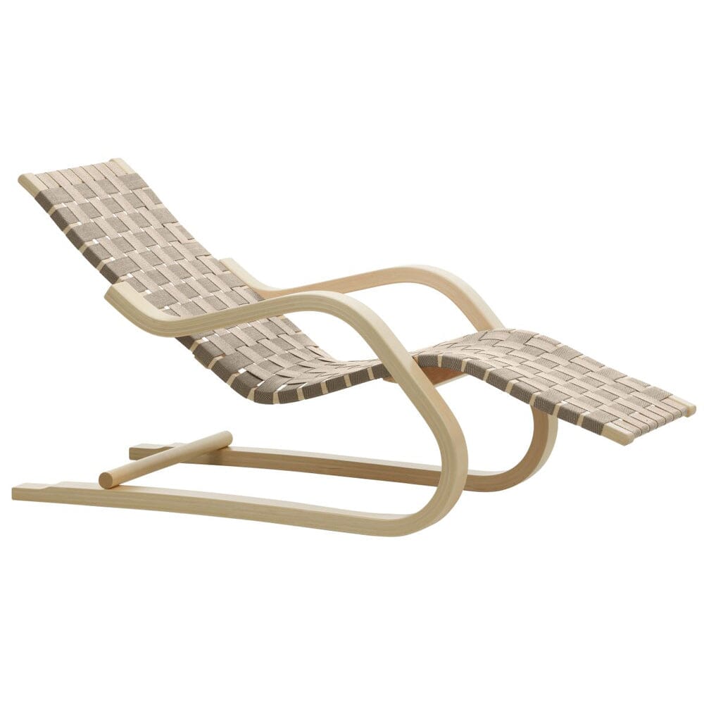 Lounge Chair 43 Lounge Chair Artek Natural / Black Webbing 