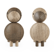 Kay Bojesen Lovebirds, Oak/Smoked Oak, view 2