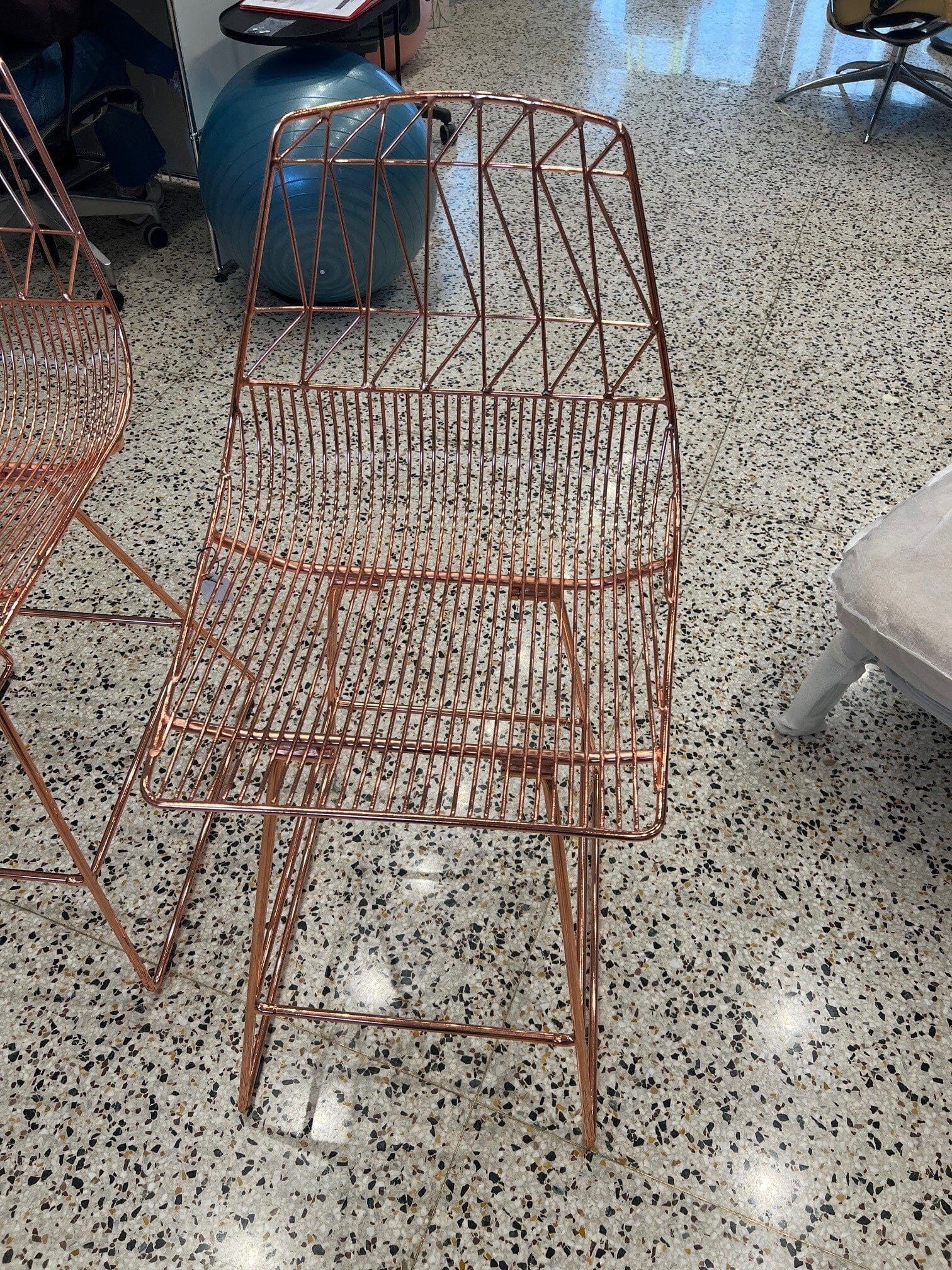 LUCY COUNTER STOOL Set of 2 ***Floor Sample*** Copper bar seating Bend Goods 