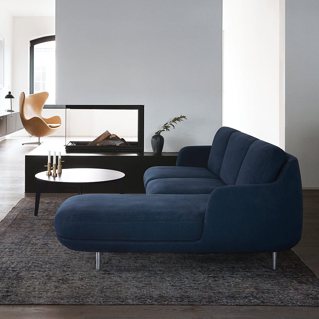 Lune 3 Seat Sofa With Chaise Sofas Fritz Hansen 