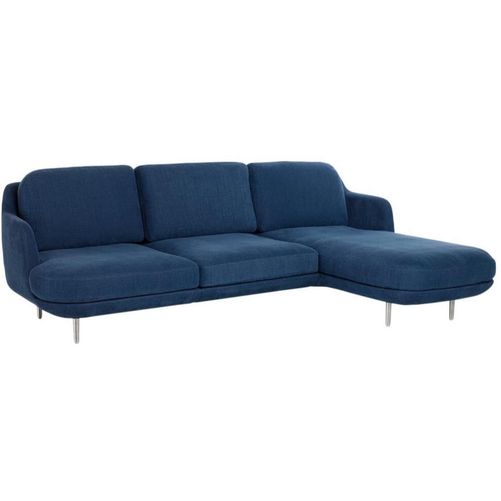 Lune 3 Seat Sofa With Chaise Sofas Fritz Hansen 