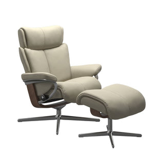 Magic Chair and Ottoman With Cross Base Chairs Stressless 
