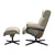 Magic Chair and Ottoman With Cross Base Chairs Stressless 